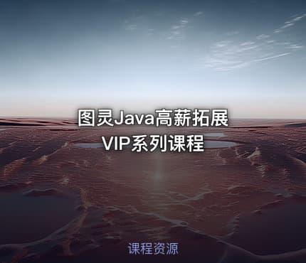 图灵Java高薪拓展 VIP系列课程