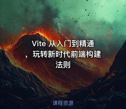 Vite 从入门到精通 ，玩转新时代前端构建法则