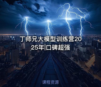 丁师兄大模型训练营2025年|口碑超强