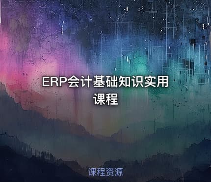 ERP会计基础知识实用课程