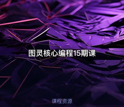 图灵核心编程15期课