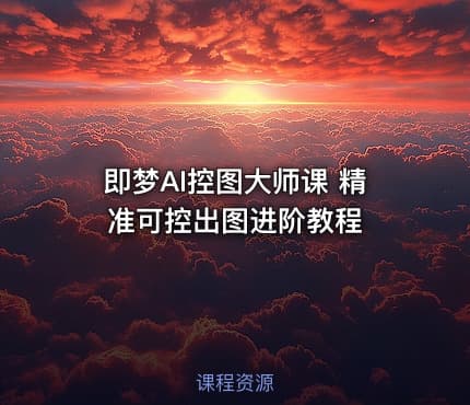 即梦AI控图大师课 精准可控出图进阶教程