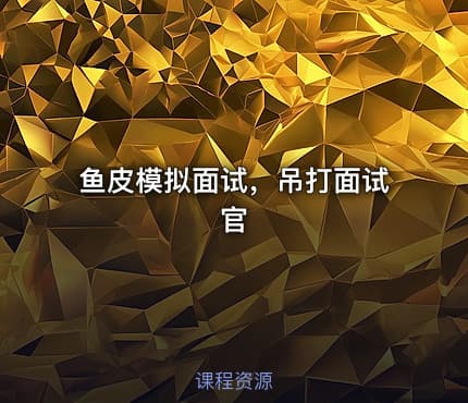 鱼皮模拟面试，吊打面试官