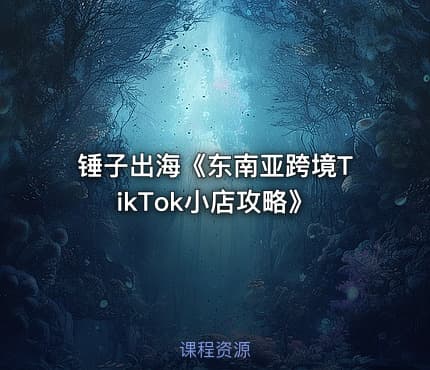 锤子出海《东南亚跨境TikTok小店攻略》