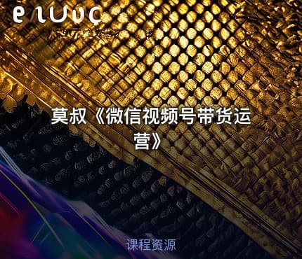莫叔《微信视频号带货运营》
