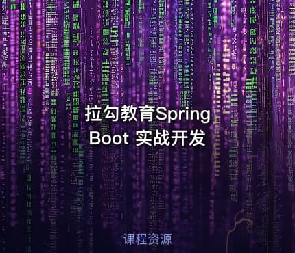 拉勾教育Spring Boot 实战开发