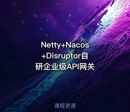Netty+Nacos+Disruptor自研企业级API网关