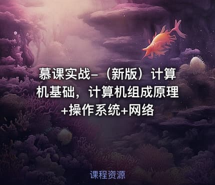 慕课实战-（新版）计算机基础，计算机组成原理+操作系统+网络