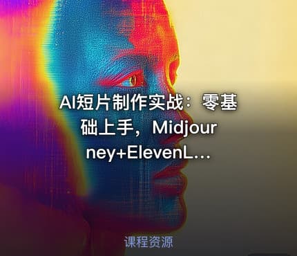 AI短片制作实战：零基础上手，Midjourney+ElevenLabs双平台，三步轻松完成作品