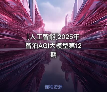 [人工智能]2025年智泊AGI大模型第12期