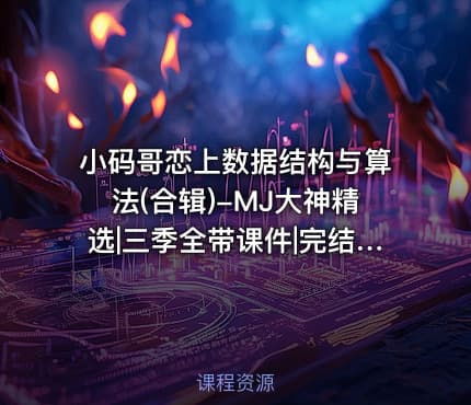 小码哥恋上数据结构与算法(合辑)-MJ大神精选|三季全带课件|完结无秘