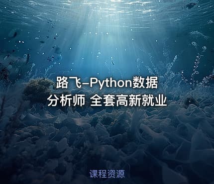 路飞-Python数据分析师 全套高新就业