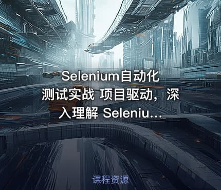 Selenium自动化测试实战 项目驱动，深入理解 Selenium 原理与实战技巧