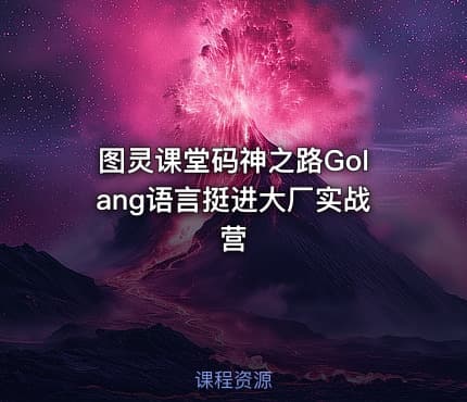 图灵课堂码神之路Golang语言挺进大厂实战营
