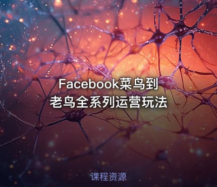 Facebook菜鸟到老鸟全系列运营玩法