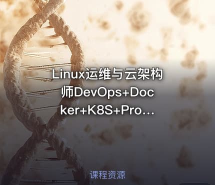 Linux运维与云架构师DevOps+Docker+K8S+Prometheus+全网络技术栈