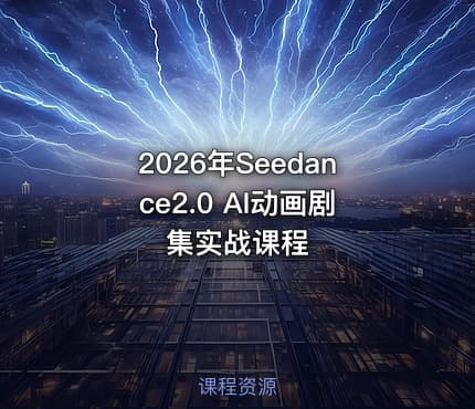 2026年Seedance2.0 AI动画剧集实战课程