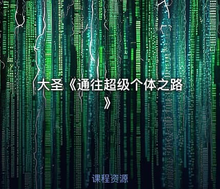 大圣《通往超级个体之路》