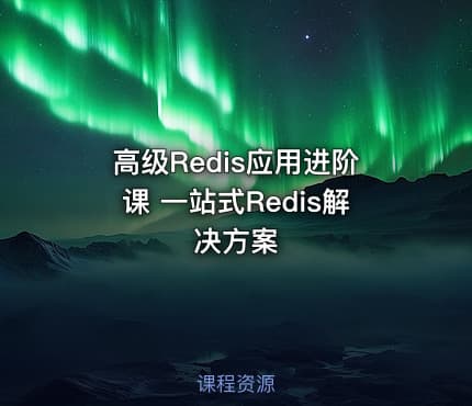 高级Redis应用进阶课 一站式Redis解决方案