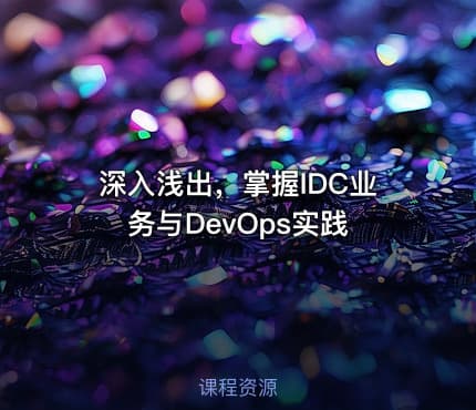 深入浅出，掌握IDC业务与DevOps实践