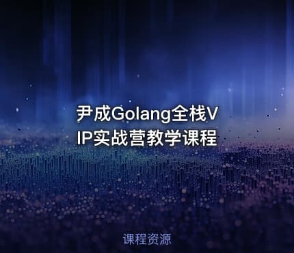 尹成Golang全栈VIP实战营教学课程