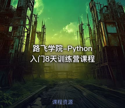 路飞学院-Python入门8天训练营课程