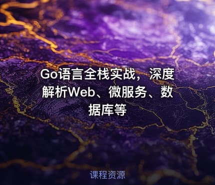 Go语言全栈实战，深度解析Web、微服务、数据库等