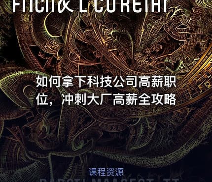 如何拿下科技公司高薪职位，冲刺大厂高薪全攻略
