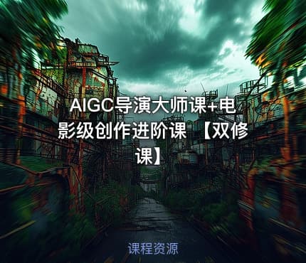 AIGC导演大师课+电影级创作进阶课 【双修课】