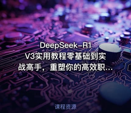DeepSeek-R1V3实用教程零基础到实战高手，重塑你的高效职业生涯