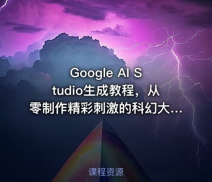 Google AI Studio生成教程，从零制作精彩刺激的科幻大片