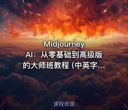 Midjourney AI：从零基础到高级版的大师班教程 (中英字幕)