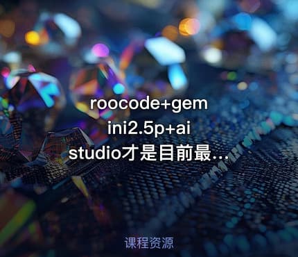 roocode+gemini2.5p+ai studio才是目前最好的编程选择+使用教程实例