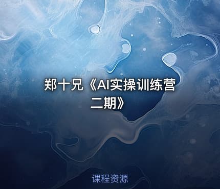 郑十兄《AI实操训练营二期》