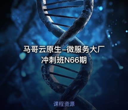 马哥云原生-微服务大厂冲刺班N66期