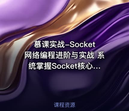 慕课实战-Socket网络编程进阶与实战 系统掌握Socket核心技术