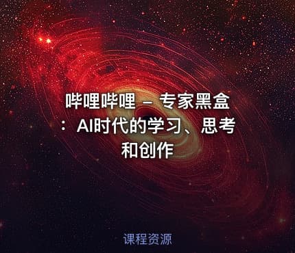 哔哩哔哩 - 专家黑盒：AI时代的学习、思考和创作