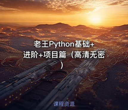 老王Python基础+进阶+项目篇（高清无密）
