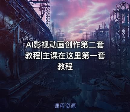 AI影视动画创作第二套教程|主课在这里第一套教程