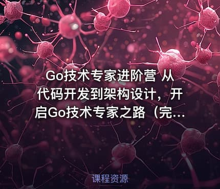 Go技术专家进阶营 从代码开发到架构设计，开启Go技术专家之路（完结）