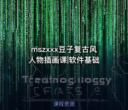 mszxxx豆子复古风人物插画课|软件基础