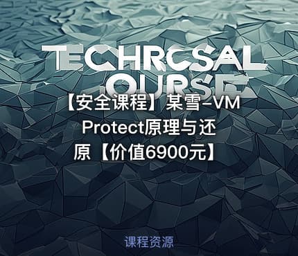【安全课程】某雪-VMProtect原理与还原【价值6900元】