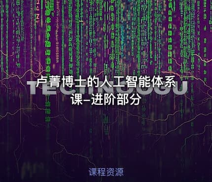 卢菁博士的人工智能体系课-进阶部分