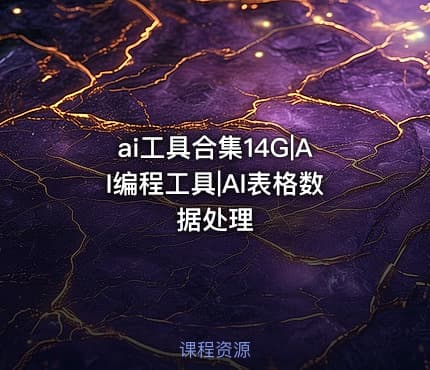 ai工具合集14G|AI编程工具|AI表格数据处理
