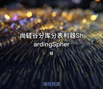 尚硅谷分库分表利器ShardingSphere