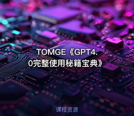 TOMGE《GPT4.0完整使用秘籍宝典》