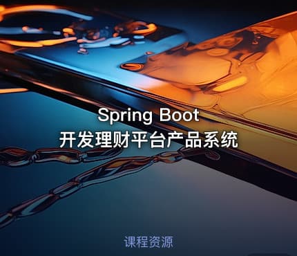 Spring Boot开发理财平台产品系统
