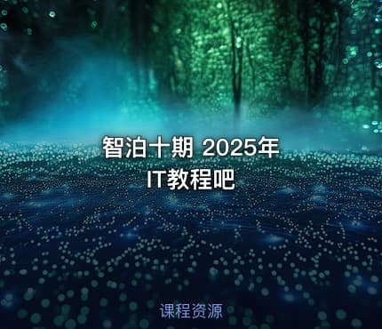 智泊十期 2025年 IT教程吧