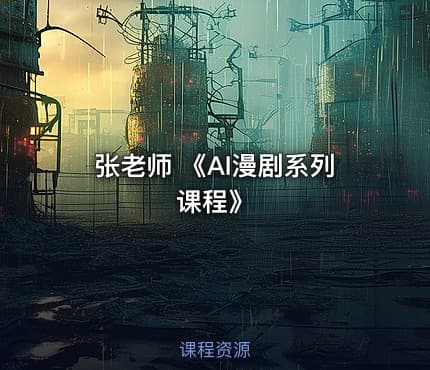 张老师 《AI漫剧系列课程》