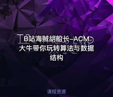B站海贼胡船长-ACM大牛带你玩转算法与数据结构